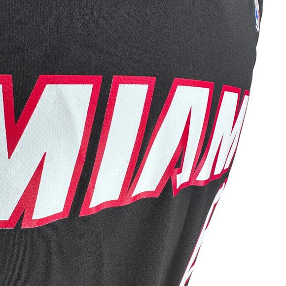 Adidas Miami Heat LeBron James #6 Jersey Men’s Small Red Black V-Neck Pullover - Picture 2 of 11